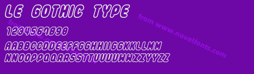 LE Gothic TypePreview LE Gothic TypePreview