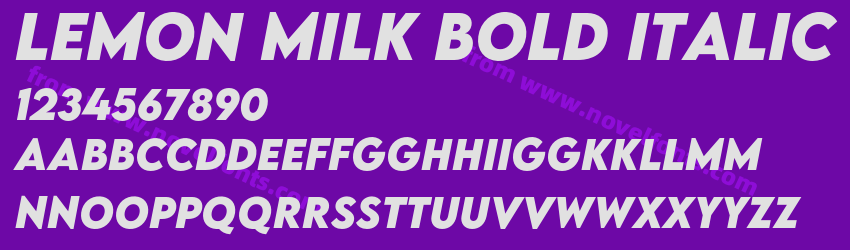 LEMON MILK Bold ItalicPreview LEMON MILK Bold ItalicPreview