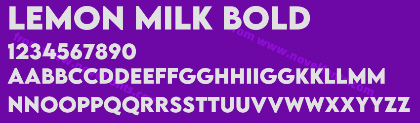 LEMON MILK BoldPreview LEMON MILK BoldPreview