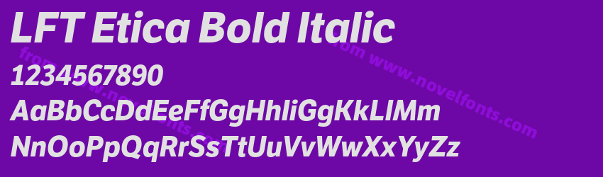 LFT Etica Bold ItalicPreview LFT Etica Bold ItalicPreview