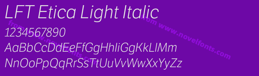 LFT Etica Light ItalicPreview LFT Etica Light ItalicPreview