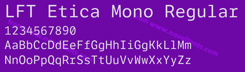LFT Etica Mono RegularPreview LFT Etica Mono RegularPreview
