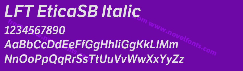 LFT EticaSB ItalicPreview LFT EticaSB ItalicPreview