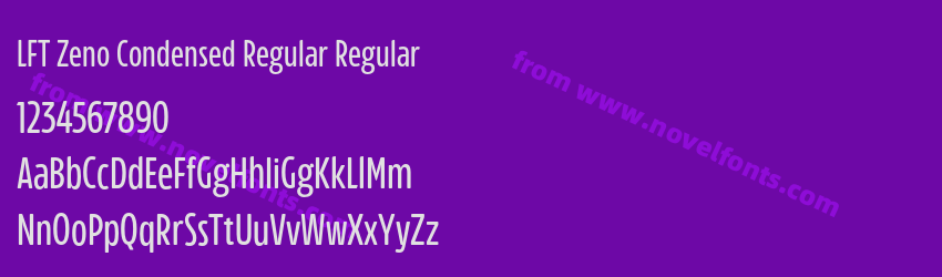LFT Zeno Condensed Regular RegularPreview LFT Zeno Condensed Regular RegularPreview