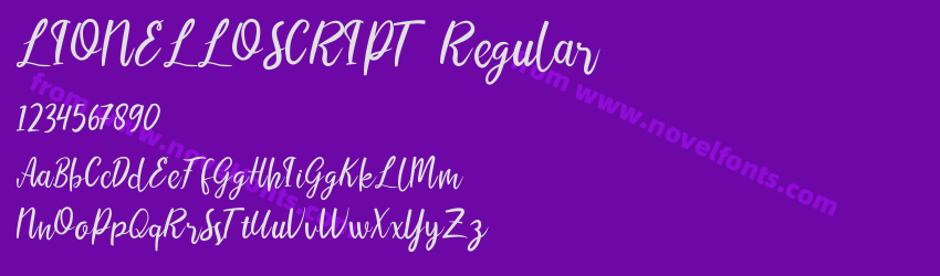 LIONELLOSCRIPT RegularPreview LIONELLOSCRIPT RegularPreview