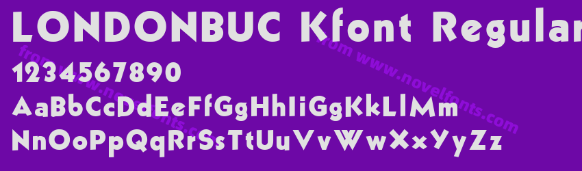 LONDONBUC Kfont RegularPreview LONDONBUC Kfont RegularPreview