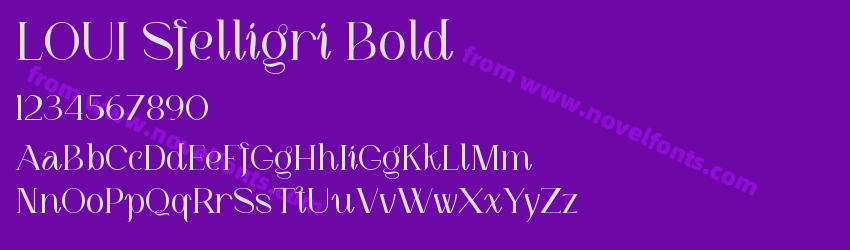 LOUI Sfelligri BoldPreview LOUI Sfelligri BoldPreview