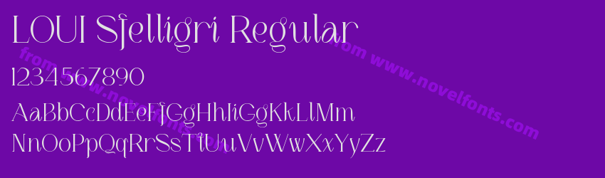 LOUI Sfelligri RegularPreview LOUI Sfelligri RegularPreview