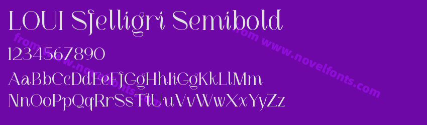 LOUI Sfelligri SemiboldPreview LOUI Sfelligri SemiboldPreview