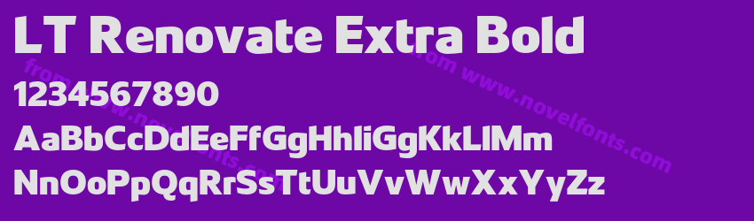 LT Renovate Extra BoldPreview LT Renovate Extra BoldPreview