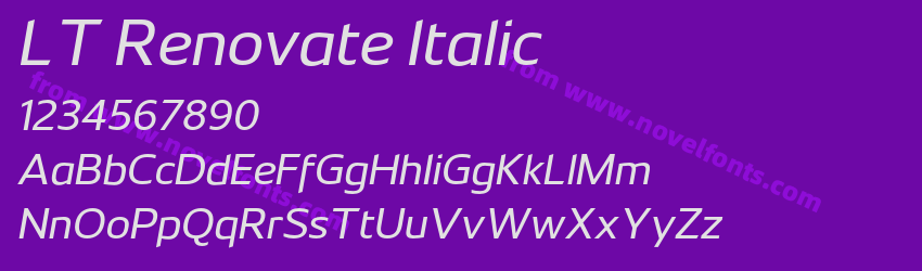 LT Renovate ItalicPreview LT Renovate ItalicPreview