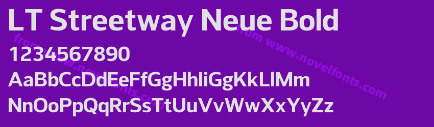 LT Streetway Neue BoldPreview LT Streetway Neue BoldPreview