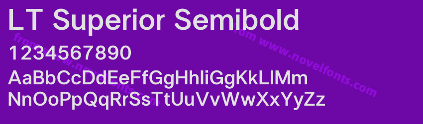 LT Superior SemiboldPreview LT Superior SemiboldPreview