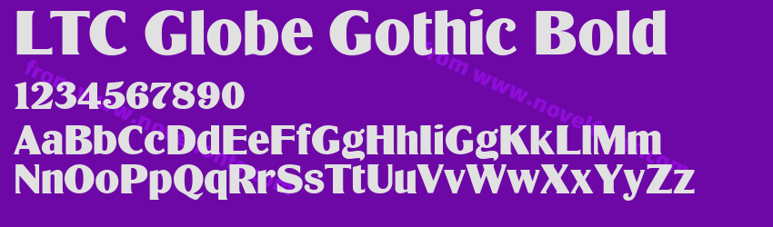 LTC Globe Gothic BoldPreview LTC Globe Gothic BoldPreview