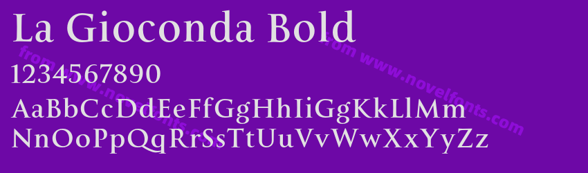 La Gioconda BoldPreview La Gioconda BoldPreview
