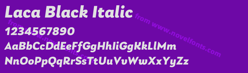Laca Black ItalicPreview Laca Black ItalicPreview