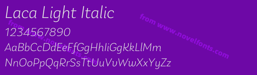 Laca Light ItalicPreview Laca Light ItalicPreview