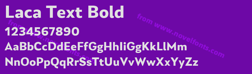 Laca Text BoldPreview Laca Text BoldPreview