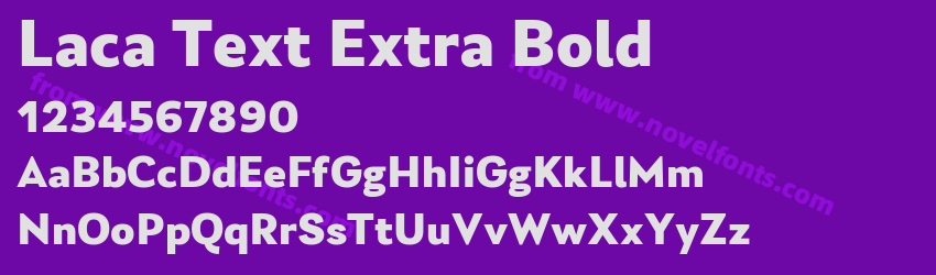 Laca Text Extra BoldPreview Laca Text Extra BoldPreview