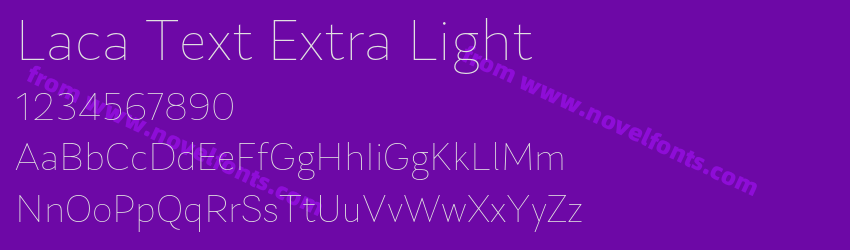 Laca Text Extra LightPreview Laca Text Extra LightPreview