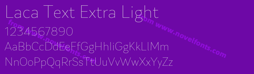 Laca Text Extra LightPreview Laca Text Extra LightPreview