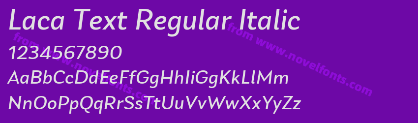 Laca Text Regular ItalicPreview Laca Text Regular ItalicPreview