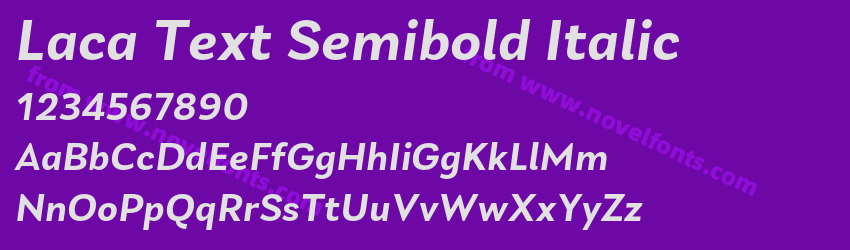 Laca Text Semibold ItalicPreview Laca Text Semibold ItalicPreview