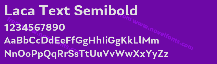 Laca Text SemiboldPreview Laca Text SemiboldPreview