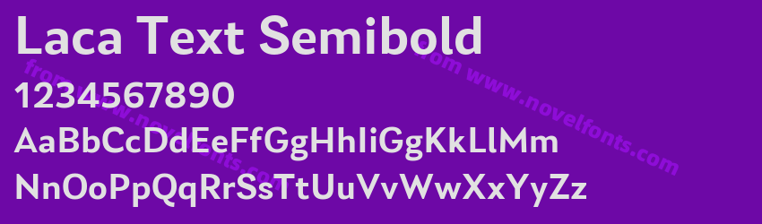 Laca Text SemiboldPreview Laca Text SemiboldPreview