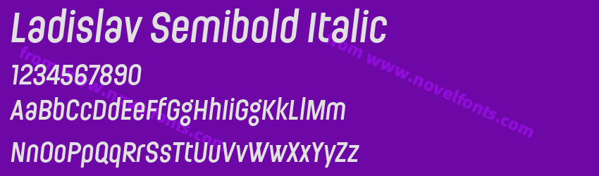 Ladislav Semibold ItalicPreview Ladislav Semibold ItalicPreview