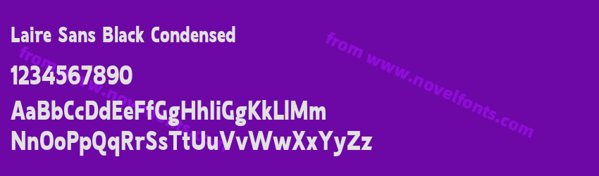 Laire Sans Black CondensedPreview Laire Sans Black CondensedPreview