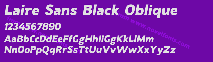 Laire Sans Black ObliquePreview Laire Sans Black ObliquePreview