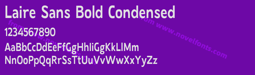Laire Sans Bold CondensedPreview Laire Sans Bold CondensedPreview