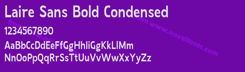 Laire Sans Bold CondensedPreview Laire Sans Bold CondensedPreview
