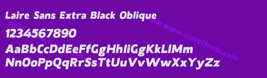 Laire Sans Extra Black ObliquePreview Laire Sans Extra Black ObliquePreview