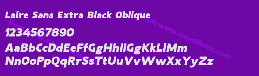 Laire Sans Extra Black ObliquePreview Laire Sans Extra Black ObliquePreview