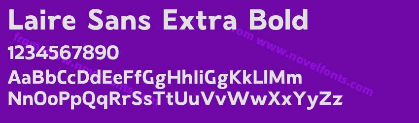 Laire Sans Extra BoldPreview Laire Sans Extra BoldPreview