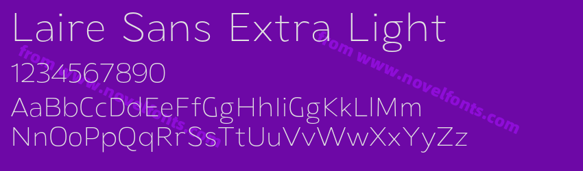 Laire Sans Extra LightPreview Laire Sans Extra LightPreview