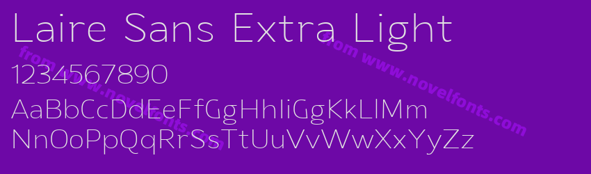 Laire Sans Extra LightPreview Laire Sans Extra LightPreview