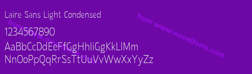 Laire Sans Light CondensedPreview Laire Sans Light CondensedPreview