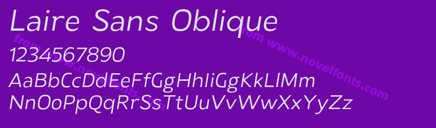 Laire Sans ObliquePreview Laire Sans ObliquePreview