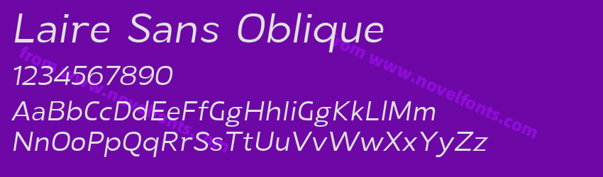 Laire Sans ObliquePreview Laire Sans ObliquePreview