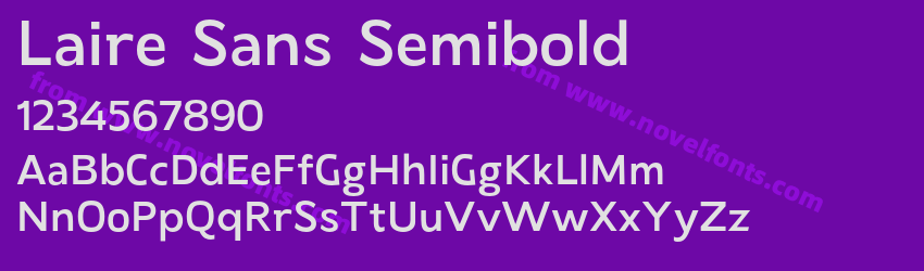 Laire Sans SemiboldPreview Laire Sans SemiboldPreview