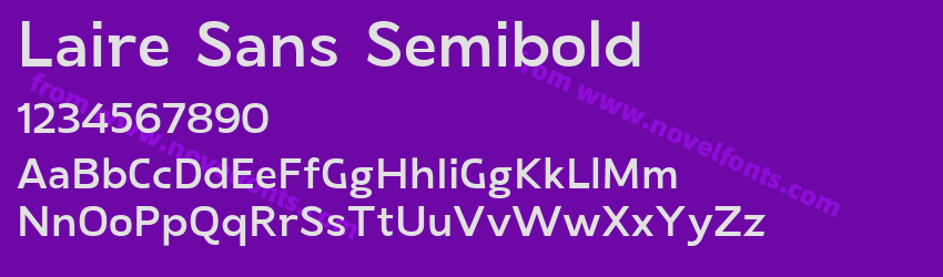 Laire Sans SemiboldPreview Laire Sans SemiboldPreview