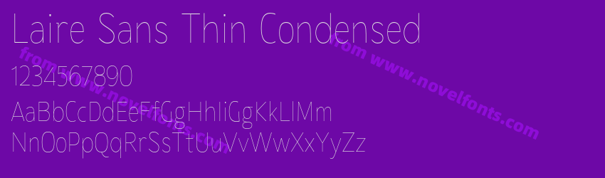 Laire Sans Thin CondensedPreview Laire Sans Thin CondensedPreview