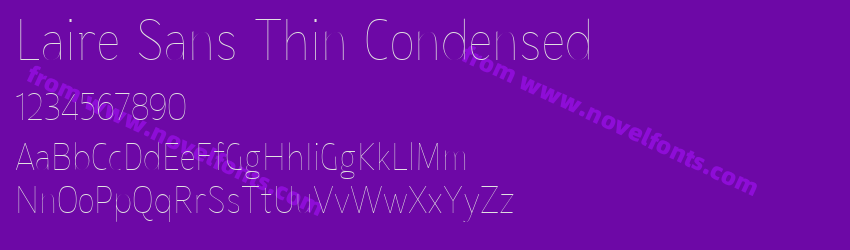 Laire Sans Thin CondensedPreview Laire Sans Thin CondensedPreview
