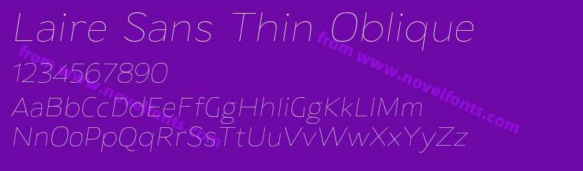 Laire Sans Thin ObliquePreview Laire Sans Thin ObliquePreview