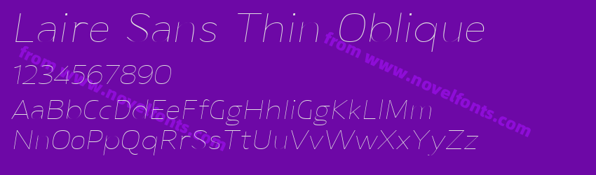 Laire Sans Thin ObliquePreview Laire Sans Thin ObliquePreview