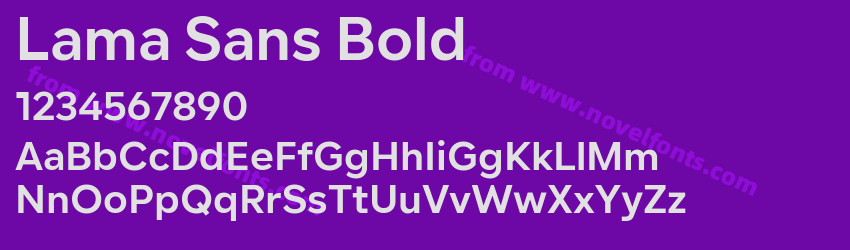 Lama Sans BoldPreview Lama Sans BoldPreview