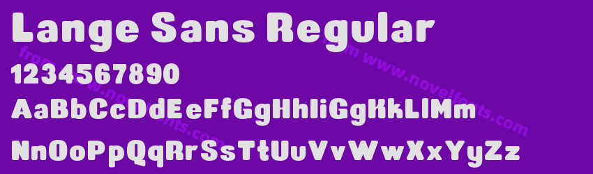 Lange Sans RegularPreview Lange Sans RegularPreview